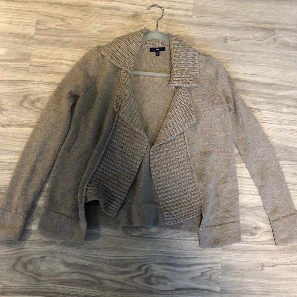 Gap Open Draped Chunky Knit Cardigan Sweater, XS